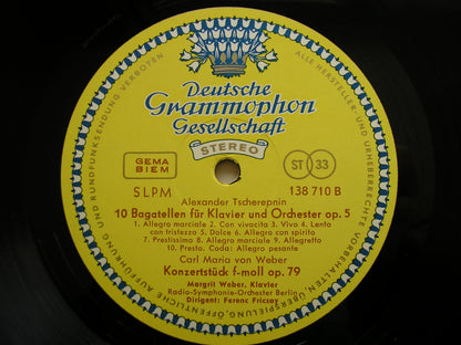 TCHEREPNIN: TEN BAGATELLES / RACHMANINOV: PAGANINI RHAPSODY / WEBER: KONZERSTUCK   WEBER / BRSO / FRICSAY   138 710