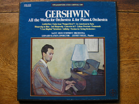 GERSHWIN: COMPLETE WORKS FOR PIANO & ORCHESTRA   SIEGEL / SAINT LOUIS SYMPHONY / SLATKIN   QSVBX 5132