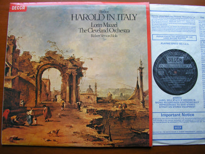BERLIOZ: HAROLD IN ITALY   VERNON / CLEVELAND ORCHESTRA / MAAZEL   SXL 6873