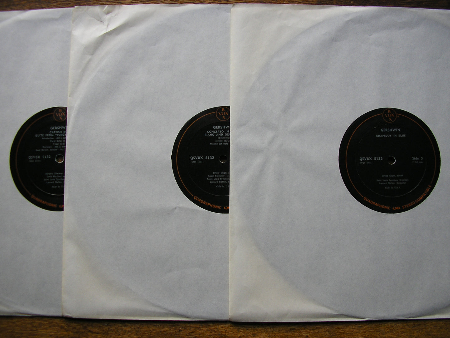 GERSHWIN: COMPLETE WORKS FOR PIANO & ORCHESTRA   SIEGEL / SAINT LOUIS SYMPHONY / SLATKIN   QSVBX 5132