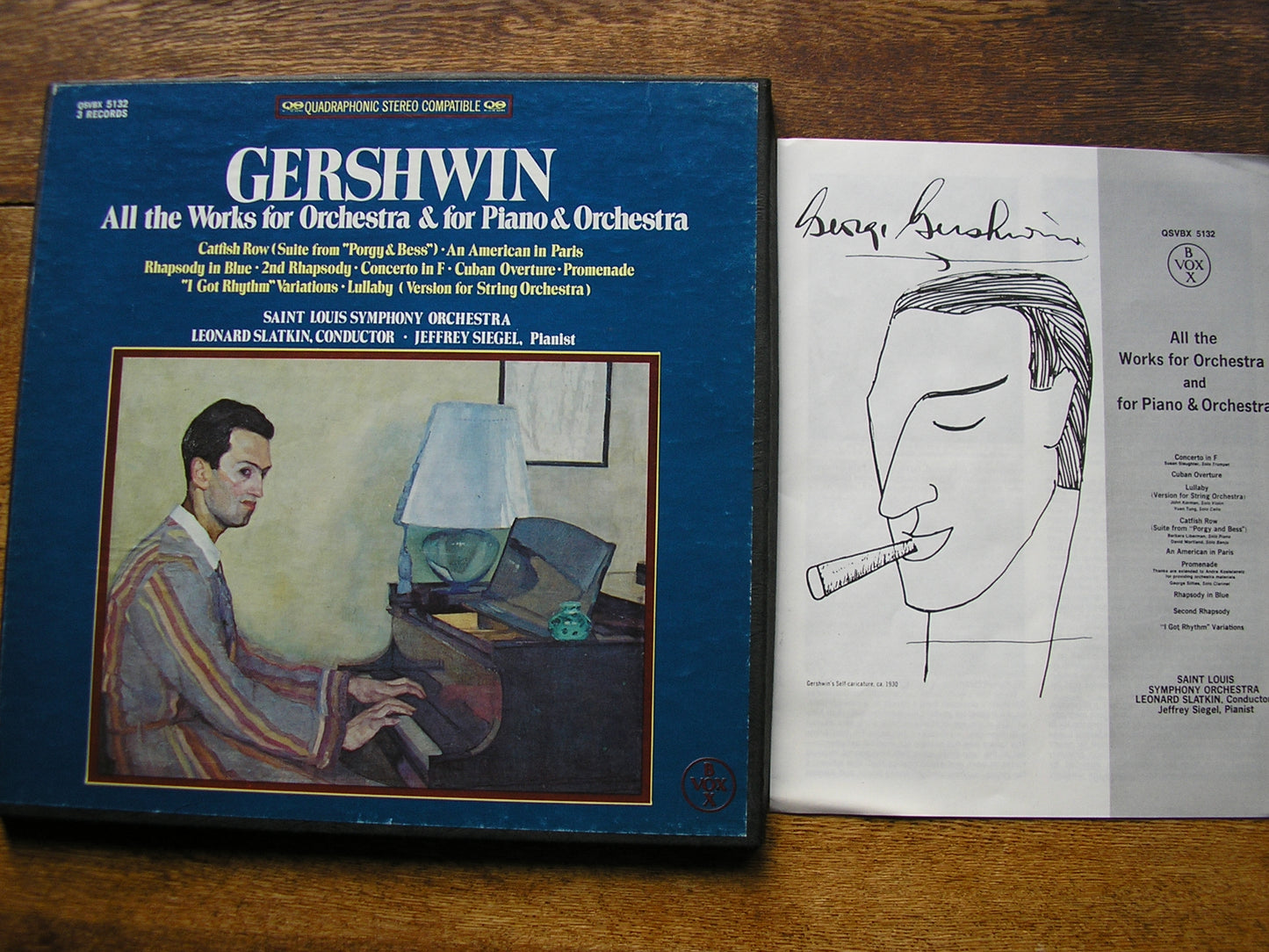 GERSHWIN: COMPLETE WORKS FOR PIANO & ORCHESTRA   SIEGEL / SAINT LOUIS SYMPHONY / SLATKIN   QSVBX 5132