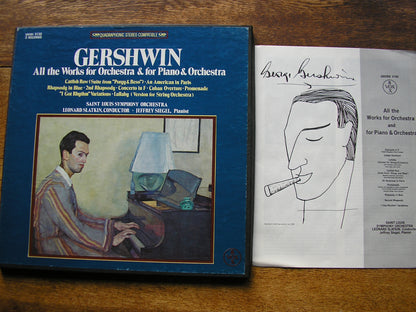 GERSHWIN: COMPLETE WORKS FOR PIANO & ORCHESTRA   SIEGEL / SAINT LOUIS SYMPHONY / SLATKIN   QSVBX 5132