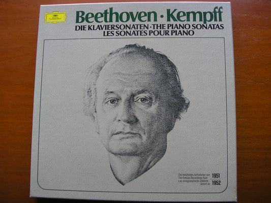 BEETHOVEN: THE COMPLETE PIANO SONATAS    WILHELM KEMPFF   10 LP BOX SET    2740 228