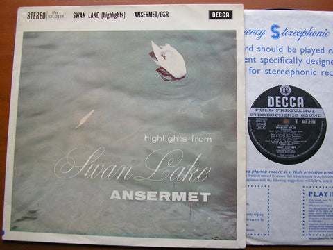 TCHAIKOVSKY: SWAN LAKE highlights    ANSERMET / SUISSE ROMANDE    SXL 2153