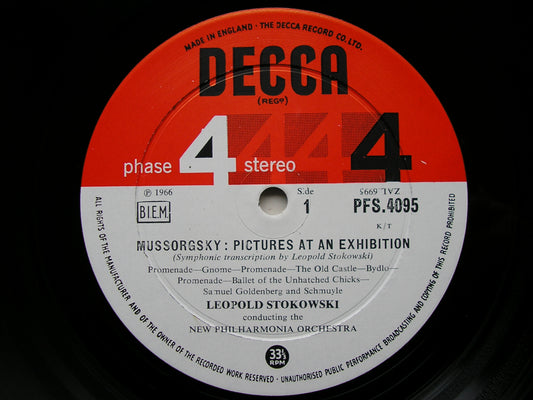 MUSSORGSKY: PICTURES AT AN EXHIBITION   STOKOWSKI /NEW PHILHARMONIA    PFS 4095