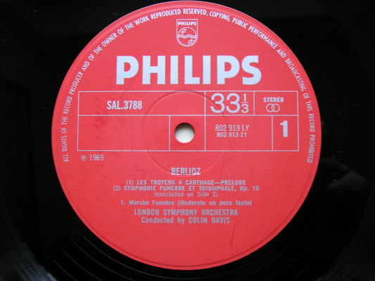 BERLIOZ: SYMPHONIE FUNEBRE ET TRIOMPHALE   DAVIS / LONDON SYMPHONY  SAL 3788