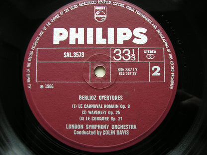 BERLIOZ: OVERTURES    COLIN DAVIS / LONDON SYMPHONY   SAL 3573