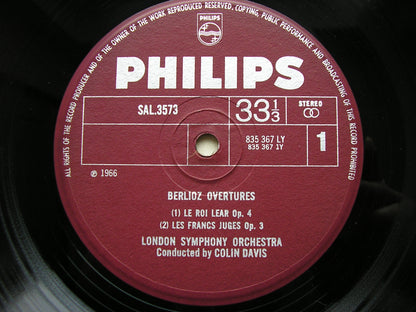 BERLIOZ: OVERTURES    COLIN DAVIS / LONDON SYMPHONY   SAL 3573