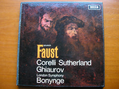 GOUNOD: FAUST - CORELLI / SUTHERLAND / GHIAUROV / LONDON SYMPHONY / BONYNGE   SET 327 - 30