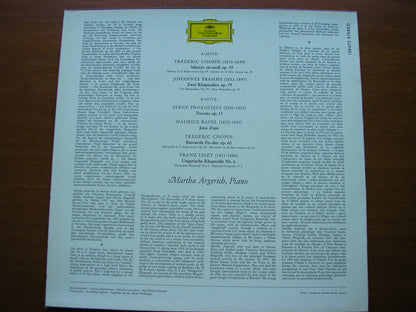 CHOPIN / LISZT / BRAHMS / PROKOFIEV / RAVEL: PIANO WORKS      ARGERICH    138 672