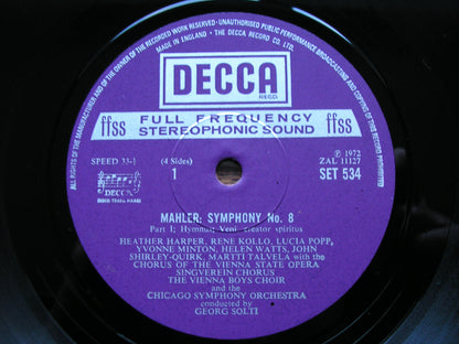 MAHLER: THE COMPLETE SYMPHONIES   GEORG SOLTI / COA / LSO / CSO   16 DECCA SXL / SET