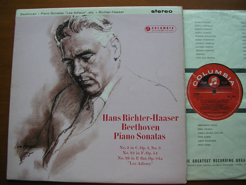 BEETHOVEN: PIANO SONATAS Nos. 3 / 22 / 26      HANS RICHTER - HAASER    SAX 2561