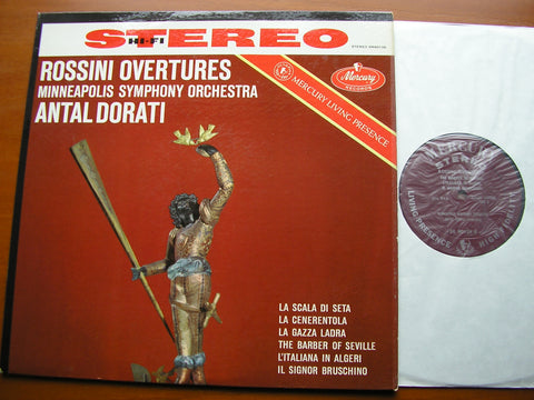 ROSSINI: SIX OVERTURES     ANTAL DORATI / MINNEAPOLIS SYMPHONY ORCHESTRA   SR 90139