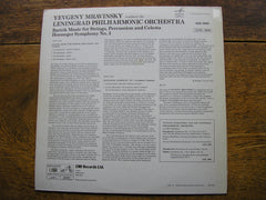 HONEGGER: SYMPHONY No. 3 / BARTOK: MUSIC FOR STRINGS, PERCUSSION & CELESTA    MRAVINSKY / LENINGRAD PHILHARMONIC   ASD 2964