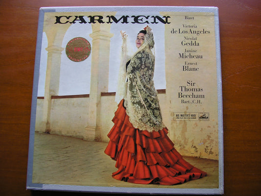 BIZET: CARMEN - DE LOS ANGELES / GEDDA / MICHEAU / BLANC / FNRO / SIR THOMAS BEECHAM    ASD 331-3