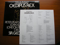 STRAVINSKY: OEDIPUS REX    SOLOISTS / LONDON PHILHARMONIC / SOLTI   SET 616