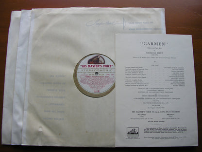 BIZET: CARMEN - DE LOS ANGELES / GEDDA / MICHEAU / BLANC / FNRO / SIR THOMAS BEECHAM    ASD 331-3