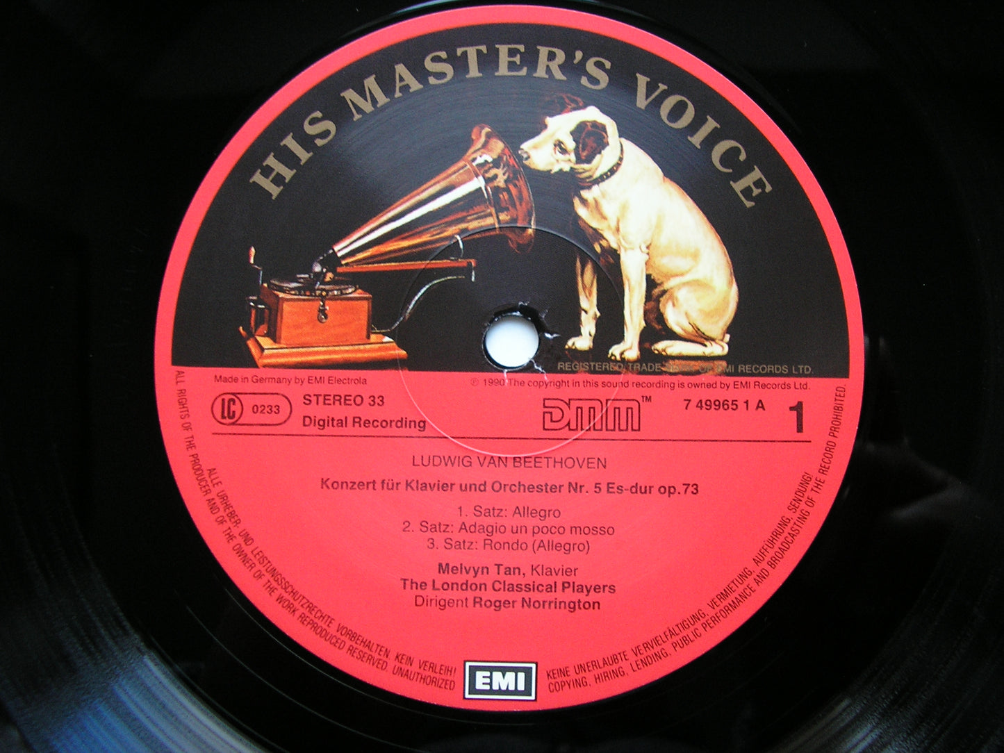 BEETHOVEN: THE PIANO CONCERTOS / CHORAL FANTASIA   TAN / LONDON CLASSICAL PLAYERS / NORRINGTON   3 LP SET