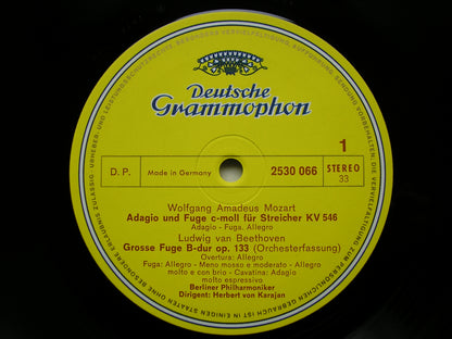 BEETHOVEN: GROSSE FUGUE / STRAUSS: METAMORPHOSEN / MOZART: ADAGIO & FUGUE K546    KARAJAN / BERLIN PHILHARMONIC  2530 066