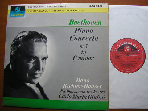 BEETHOVEN: PIANO CONCERTO No. 3      RICHTER - HAASER / PHILHARMONIA / GIULINI      SAX 2543