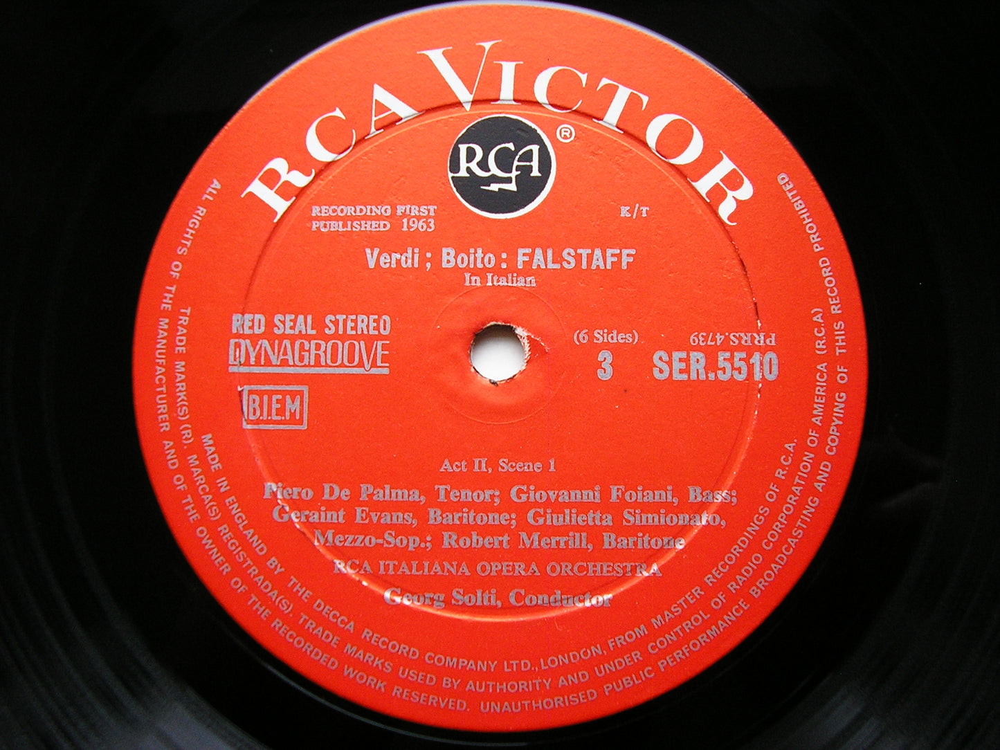 VERDI: FALSTAFF -  EVANS / LIGABUE / SIMIONATO / KRAUS / FRENI / MERRILL / RCA ITALIANA ORCHESTRA / SOLTI    SER 5509 - 11