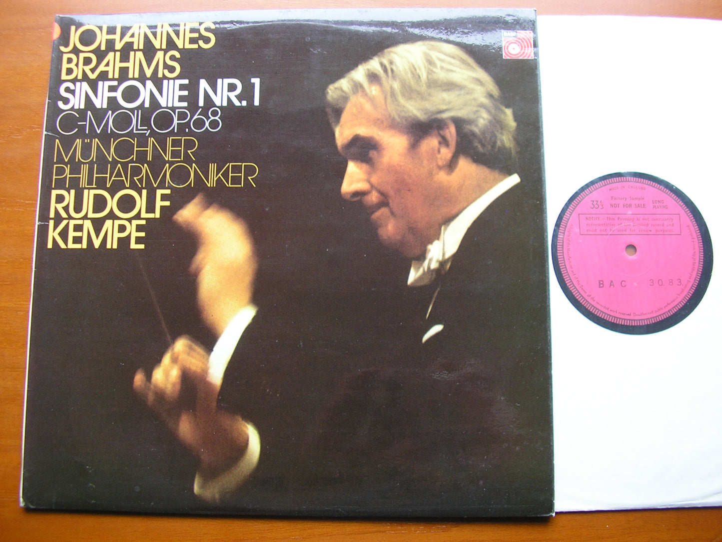 BRAHMS: SYMPHONY No. 1    KEMPE / MUNICH PHILHARMONIC ORCHESTRA   BAC 3083