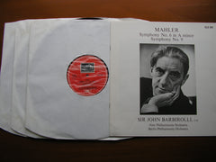 MAHLER: SYMPHONIES Nos. 6 & 9  SIR JOHN BARBIROLLI / BERLIN PHILHARMONIC / NEW PHILHARMONIA    SLS 851