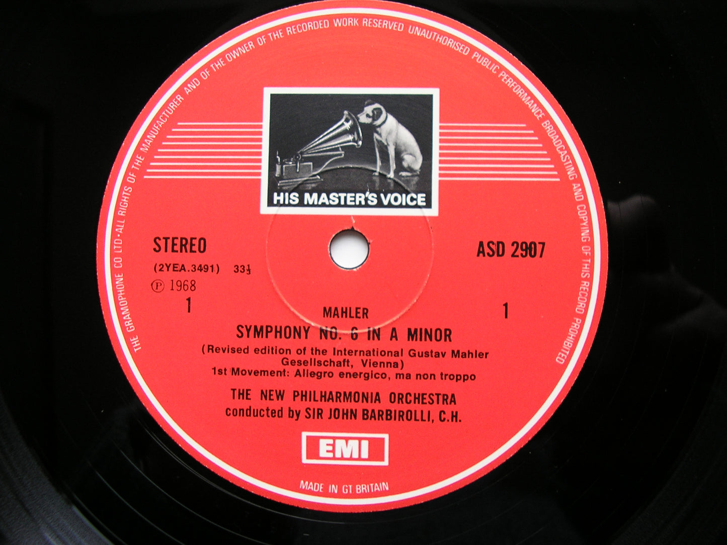 MAHLER: SYMPHONIES Nos. 6 & 9  SIR JOHN BARBIROLLI / BERLIN PHILHARMONIC / NEW PHILHARMONIA    SLS 851