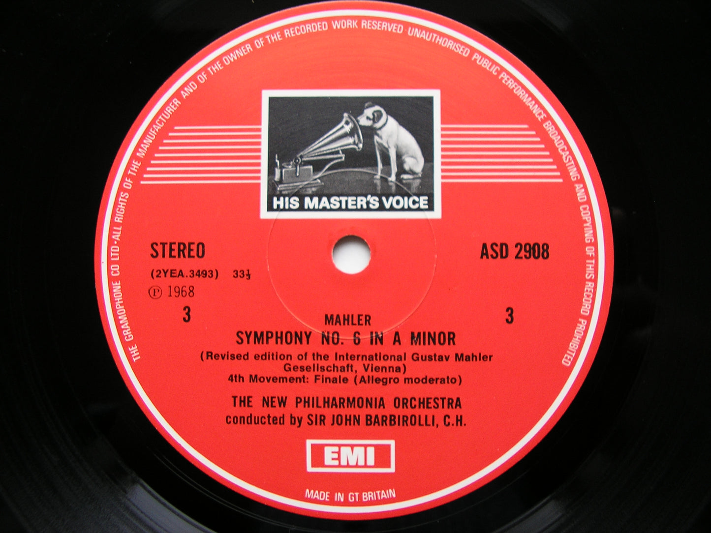 MAHLER: SYMPHONIES Nos. 6 & 9  SIR JOHN BARBIROLLI / BERLIN PHILHARMONIC / NEW PHILHARMONIA    SLS 851