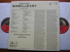 PROKOFIEV: ROMEO & JULIET complete ballet     ZURAITIS / BOLSHOI THEATRE ORCHESTRA    SLS 1650933