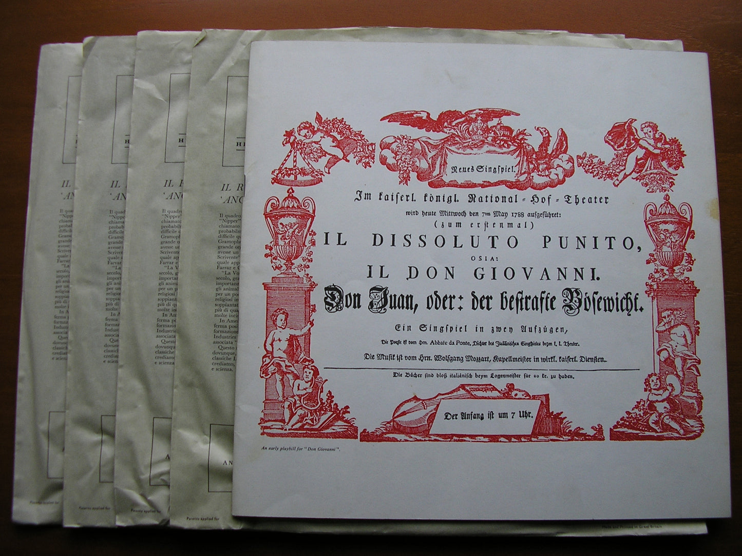 MOZART: DON GIOVANNI -   GHIAUROV / LUDWIG / WATSON / GEDDA / BERRY / FRENI / NEW PHILHARMONIA / KLEMPERER    SAN 172 - 5