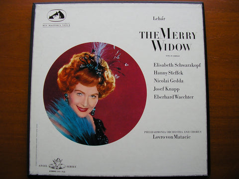 LEHAR: THE MERRY WIDOW   SCHWARZKOPF / GEDDA / WAECHTER / PHILHARMONIA / VON MATACIC   SAN 101 - 102