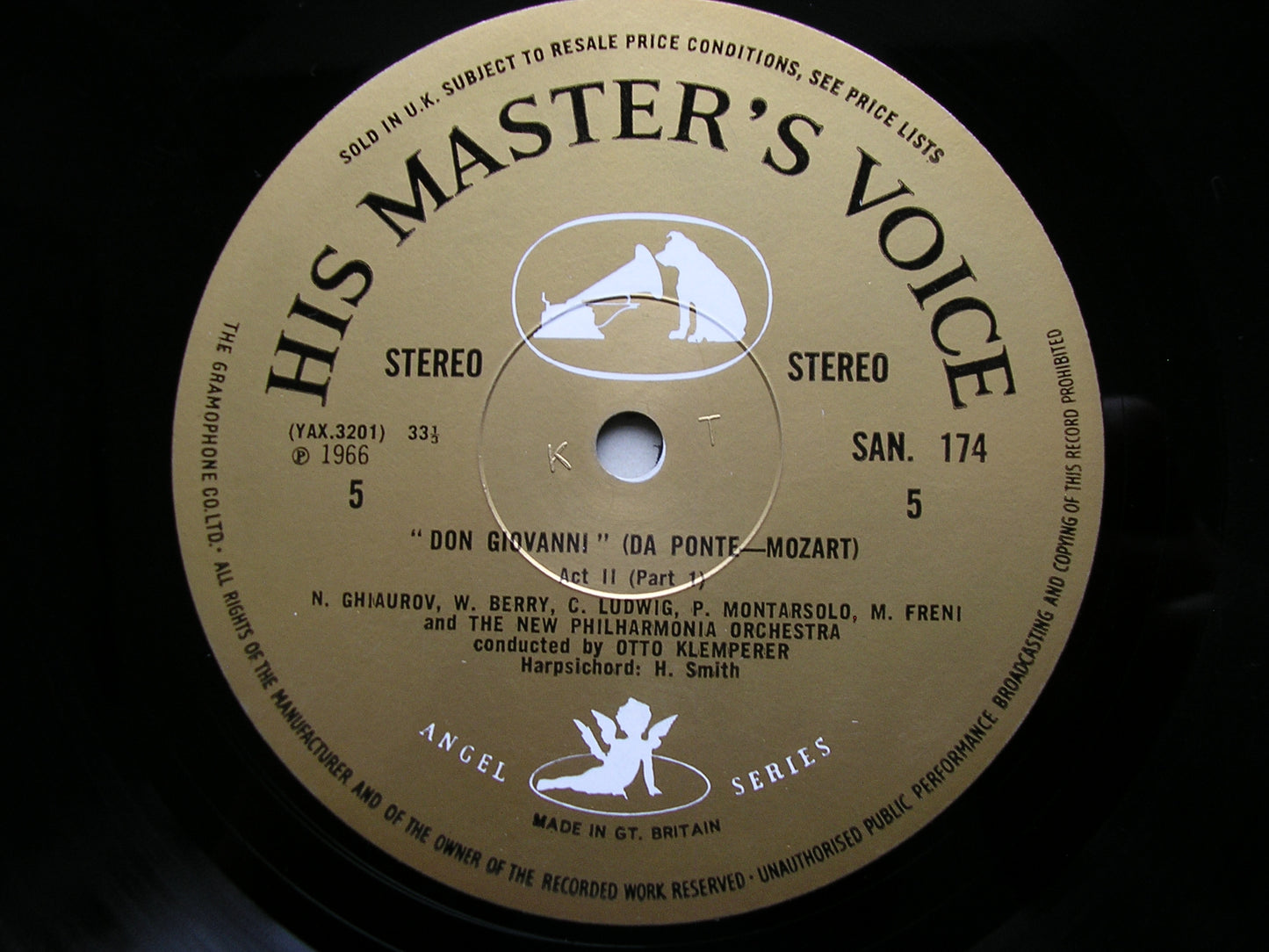 MOZART: DON GIOVANNI -   GHIAUROV / LUDWIG / WATSON / GEDDA / BERRY / FRENI / NEW PHILHARMONIA / KLEMPERER    SAN 172 - 5