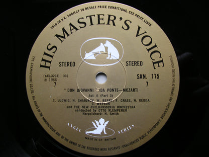 MOZART: DON GIOVANNI -   GHIAUROV / LUDWIG / WATSON / GEDDA / BERRY / FRENI / NEW PHILHARMONIA / KLEMPERER    SAN 172 - 5