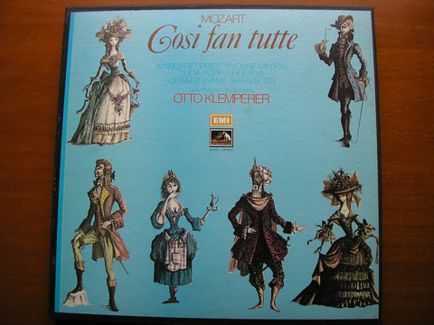 MOZART: COSI FAN TUTTE - PRICE / MINTON / POPP / ALVA / EVANS / SOTIN / NEW PHILHARMONIA / OTTO KLEMPERER    SLS 961