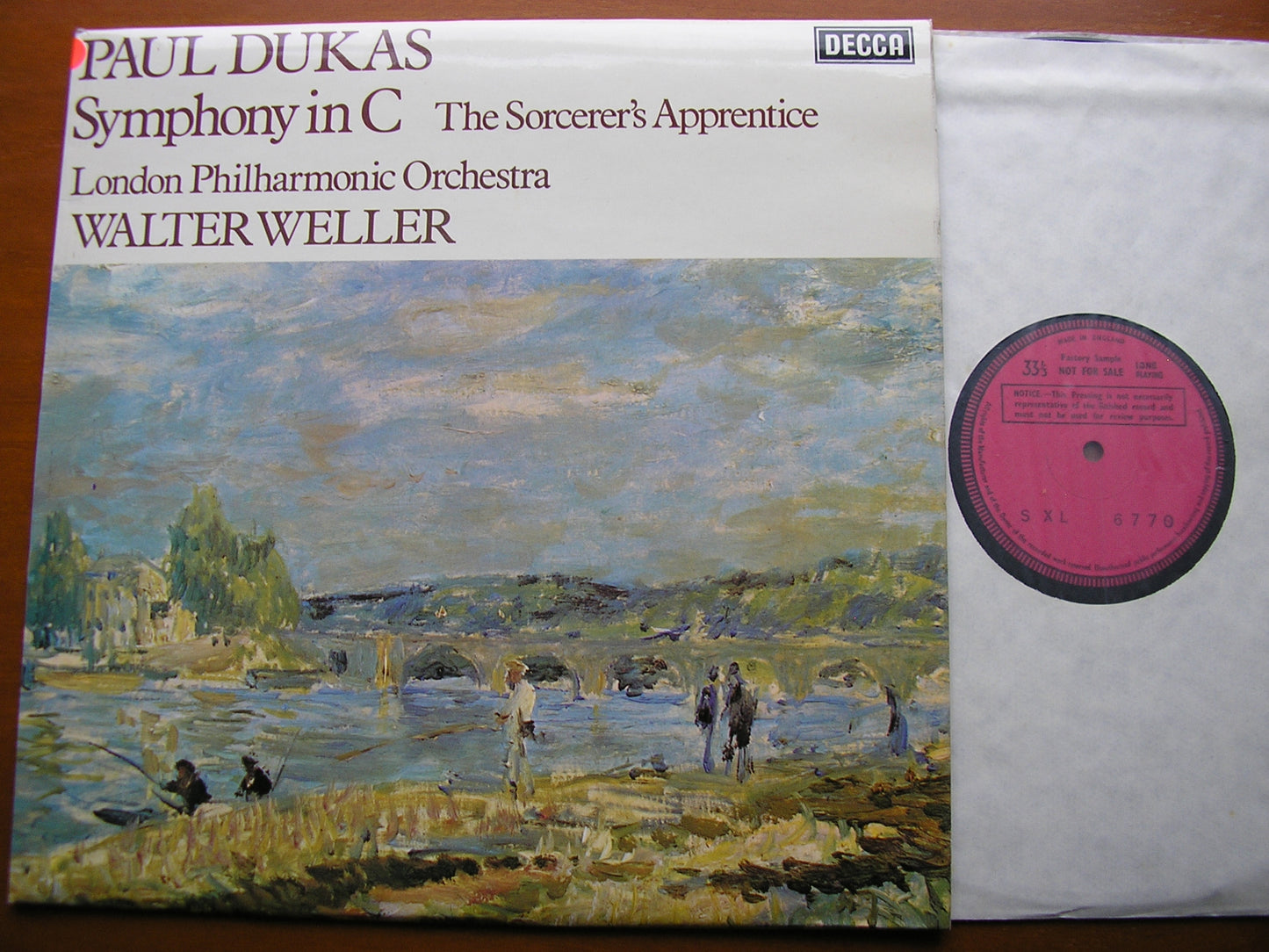 DUKAS: SYMPHONY in C / THE SORCERER'S APPRENTICE    WELLER / LONDON PHILHARMONIC    SXL 6770