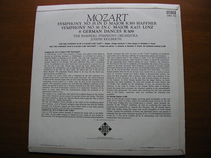 MOZART: SYMPHONIES Nos. 35 'Haffner' & 36 'Linz'      KEILBERTH / BAMBERG SYMPHONY    SMA 90