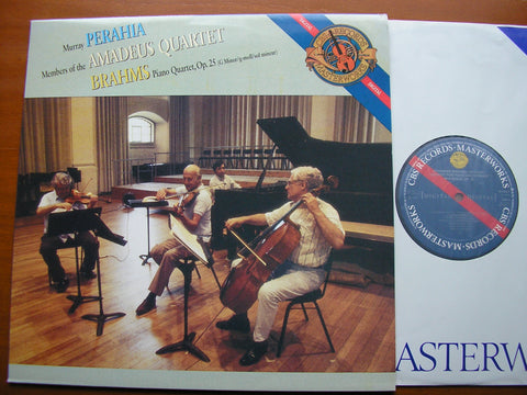 BRAHMS: PIANO QUARTET Op. 25    PERAHIA / MEMBERS OF AMADEUS QUARTET   M42361