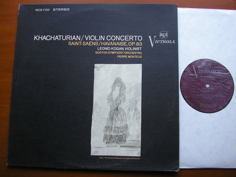 KHACHATURIAN: VIOLIN CONCERTO / SAINT-SAENS: HAVANAISE    KOGAN / BOSTON SYMPHONY / MONTEUX    VICS 1153