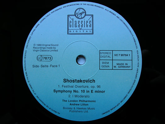 SHOSTAKOVICH: SYMPHONY No. 10   LITTON / LONDON PHILHARMONIC  VC 790784