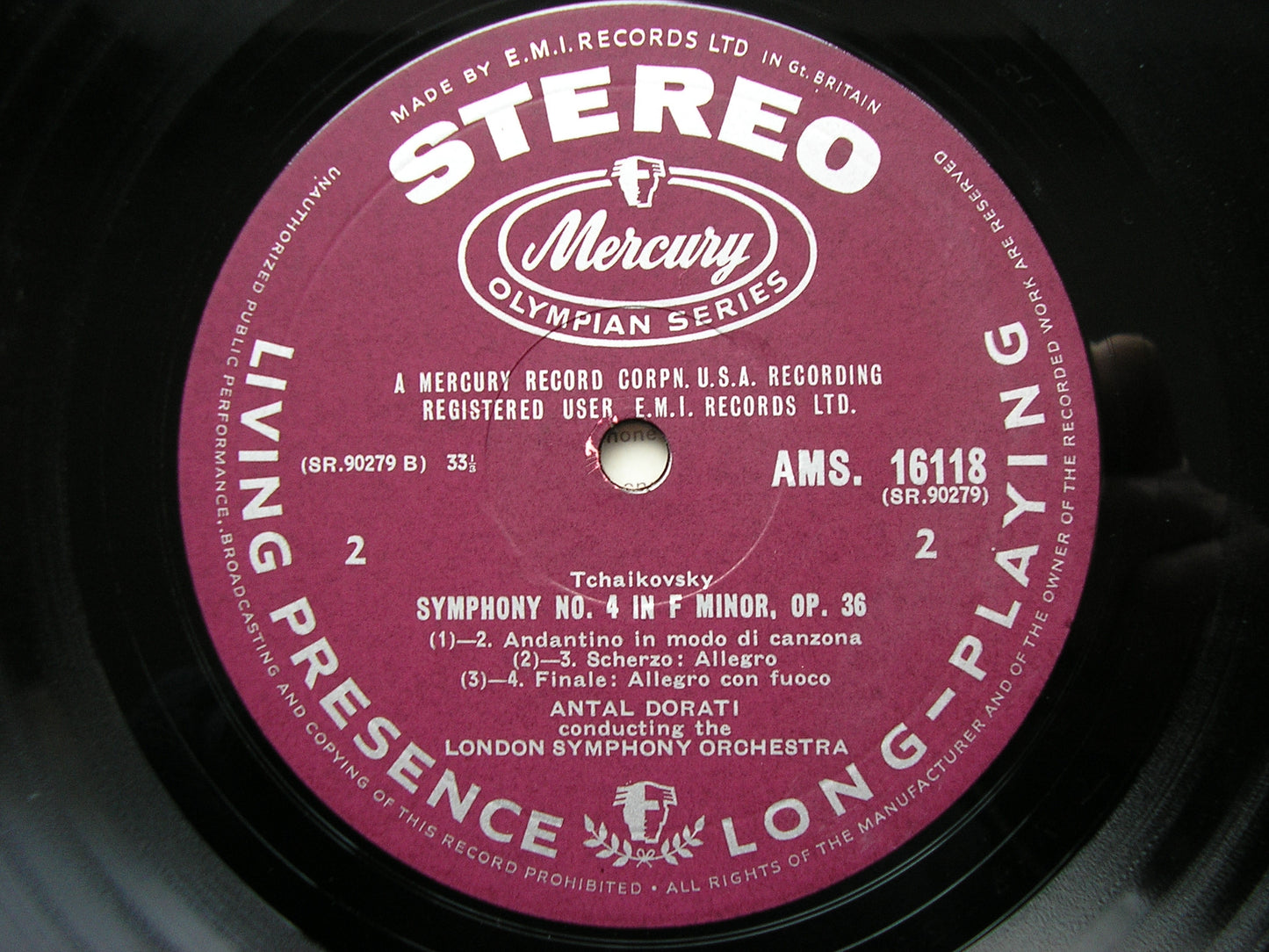 TCHAIKOVSKY: SYMPHONY No. 4   DORATI / LONDON SYMPHONY   AMS 16118