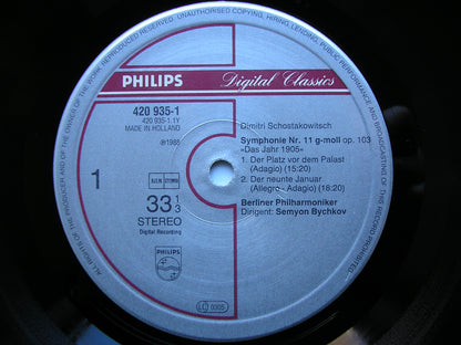 SHOSTAKOVICH: SYMPHONY No. 11  BYCHKOV / BERLIN PHILHARMONIC   420 935