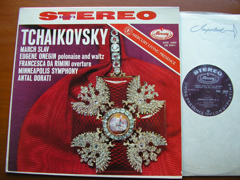 TCHAIKOVSKY: WALTZ & POLONAISE from EUGENE ONEGIN / FRANCESCA DA RIMINI / MARCHE SLAVE   MINNEAPOLIS SYMPHONY / DORATI   AMS 16059