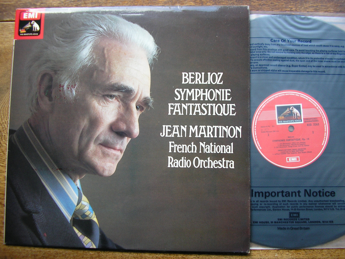 BERLIOZ: SYMPHONIE FANTASTIQUE  MARTINON / FRENCH NATIONAL RADIO ORCHESTRA   ASD 3263