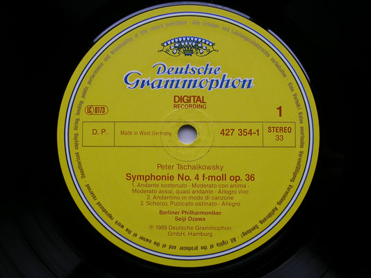TCHAIKOVSKY: SYMPHONY No. 4  OZAWA / BERLIN PHILHARMONIC  427 354