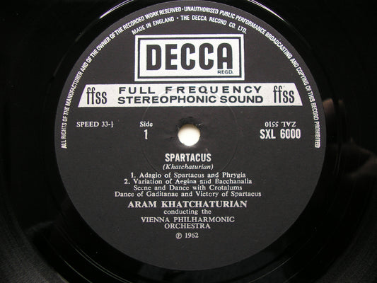 KHACHATURIAN: SPARTACUS / GAYANEH    KHACHATURIAN / VIENNA PHILHARMONIC   SXL 6000