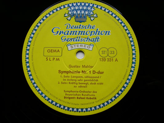 MAHLER: SYMPHONY No. 1    KUBELIK / BAVARIAN RADIO SYMPHONY   139 331
