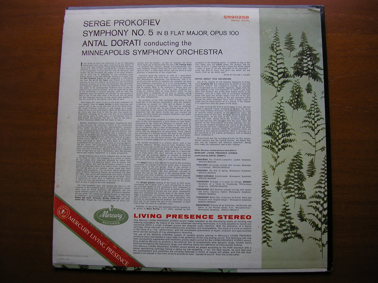 PROKOFIEV: SYMPHONY No. 5    DORATI / MINNEAPOLIS SYMPHONY   SR 90258