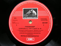 TCHAIKOVSKY: SYMPHONY No. 4  ROSTROPOVITCH / LONDON PHILHARMONIC  ASD 3647