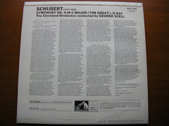 SCHUBERT: SYMPHONY No. 9  'Great C Major'   SZELL / CLEVELAND ORCHESTRA   ASD 2760